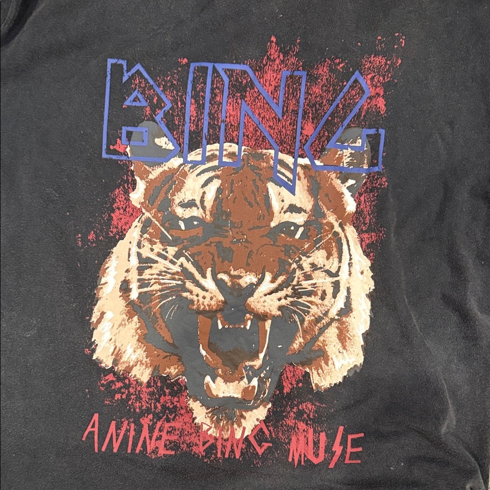 Anine Bing Black Tiger Graphic Tee - Picture 3 of 4